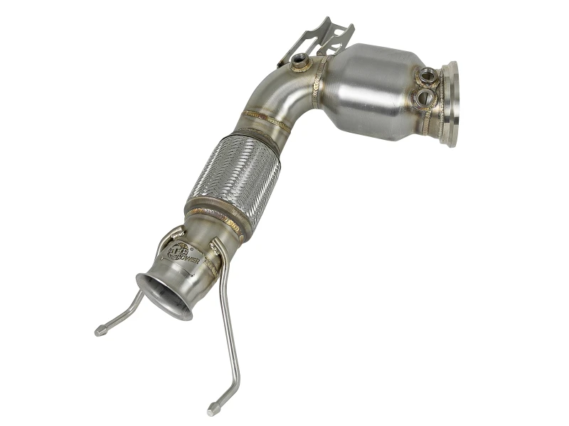 aFe Twisted Steel Street Series Down-Pipe 14-19 MINI Cooper S L4-2.0L (t) (deutsch: aFe verdrillte Stahl-Downpipe)