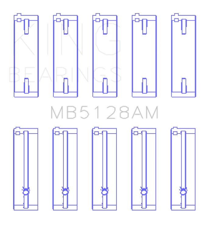 king-engine-bearings_MB5128AM-679364319be0d King Isuzu 4XE1/4XF1/4XC1T (Size STD) Main Bearing Set