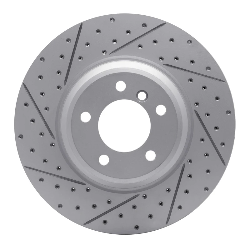 DFC 07-15 BMW 335D Front Left Drilled & Slotted Geoperformance Rotor