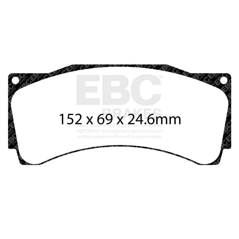 EBC Racing 16-21 Audi RS3 LMS (Race Car) 2.0 Turbo RP-X Race Front Brake Pads