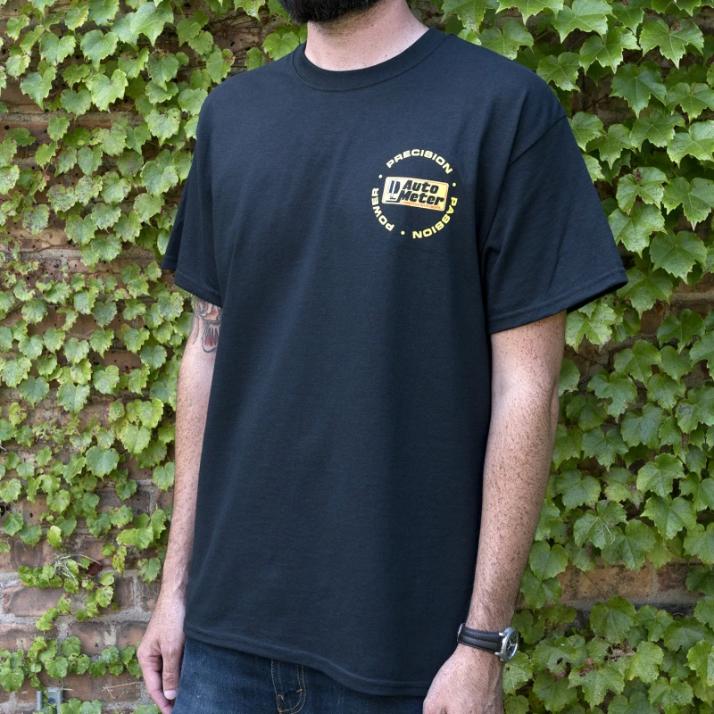 Autometer Schwarzes T-Shirt mit Competition-Instrumenten - XXL