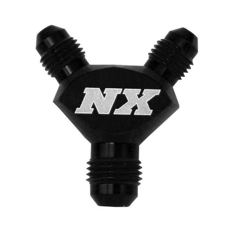 Nitrous Express 8AN x 8AN x 8AN Billet Pure-Flo Y-Verbinder - Schwarz