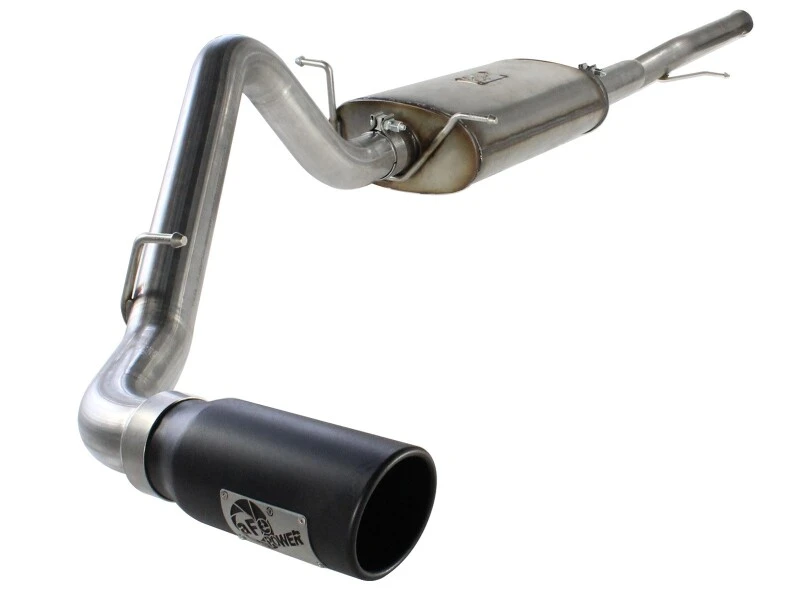 aFe MACHForce XP Auspuff CB, GM Silverado/Sierra 1500 2014 V*-5.3/6.2L Schwarze Spitze