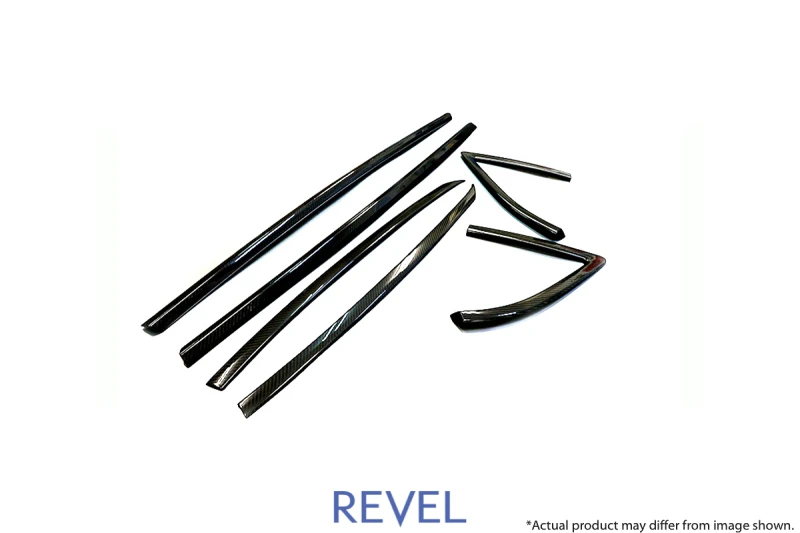 Revel GT Dry Carbon Door Window Moulding Cover für 2020 Toyota GR Supra
