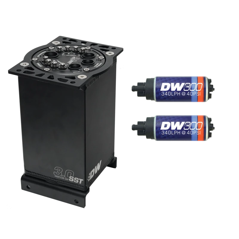 DeatschWerks 3.0L Staged Surge Tank w/ DW300 Fuel Pumps