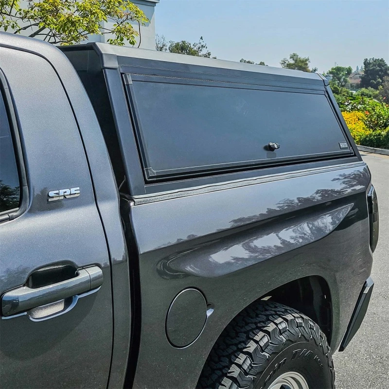 Westin EXP Truck Cap COMPLETE KIT A + BS (07-21 Toyota Tundra CrewMax 5.5ft. Bed) - Black