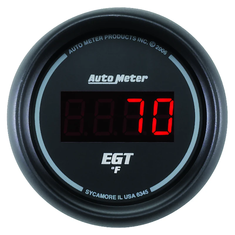 Autometer Z Series 52mm 0-2000 Deg F Digital EGT/Pyrometer Gauge