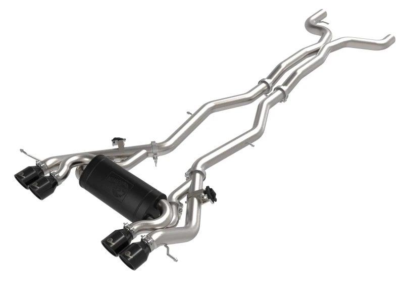 aFe MACHForce XP Auspuffsystem Cat-Back SS 21 BMW M2 Competition L6-3.0L mit schwarzen Endrohren