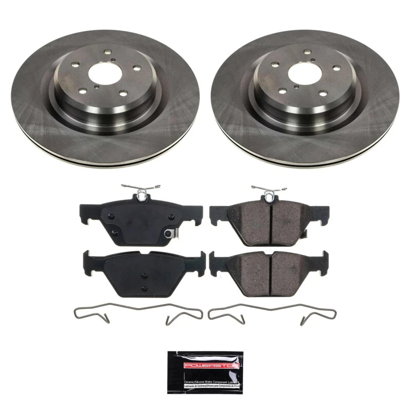 Power Stop Rear Semi-Coated Rotor Kit for 19-20 Subaru Ascent