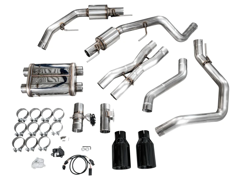 AWE Gen 3 Raptor R SwitchPath Exhaust - Diamond Black Tips
