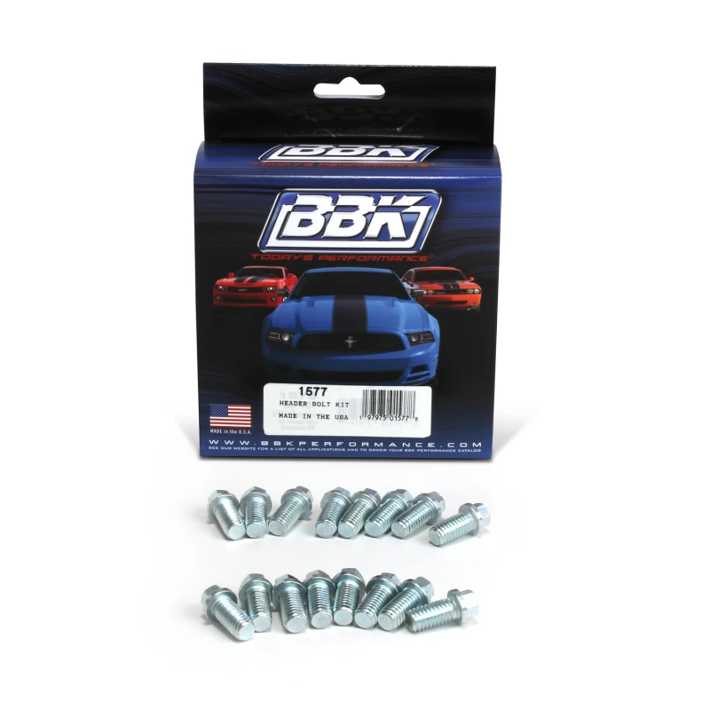 BBK Ford SBF 302 351W Auspuff-Header-Bolzen-Kit - 3/8-16 0,75 Zoll (16)