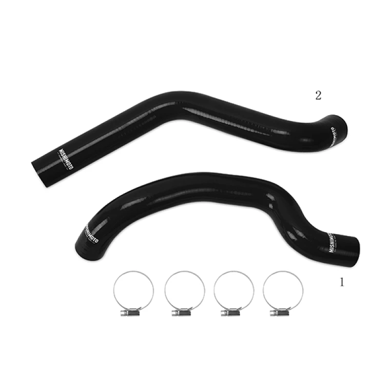 Mishimoto 07-11 Jeep Wrangler 6-Zylinder Schwarzes Silikon-Schlauch-Kit