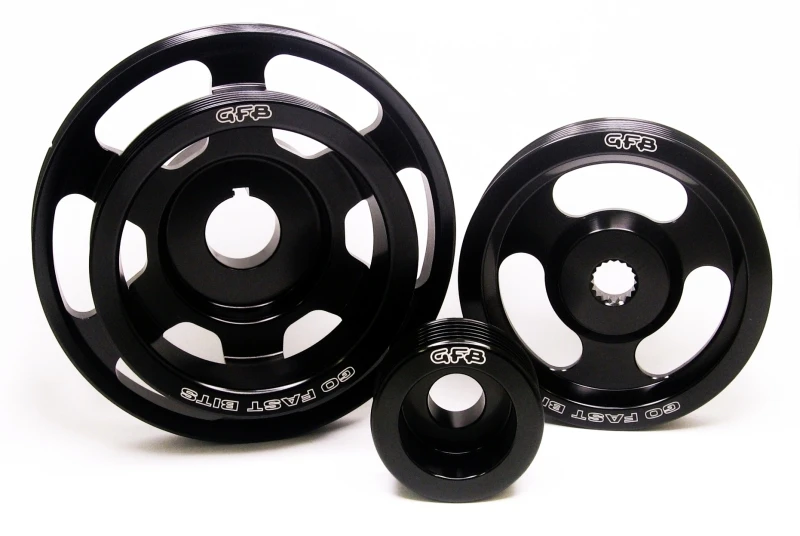 GFB 08+ WRX/STi / 09+ Forester / 03-09 LGT 3-teiliges Unterantriebs-/Non-Unterantriebs-Riemenscheiben-Kit