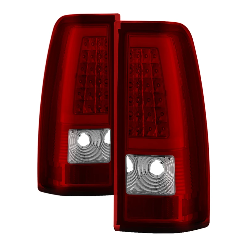 spyder_9038792-6794d475190e1 xTune Chevy Silverado 1500/2500/3500 99-02 / Version 3 Tail Lights Red Clear ALT-ON-CS99V3-LBLED-RC