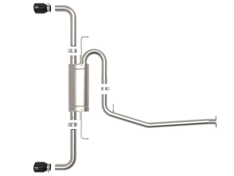 aFe POWER Takeda 19-21 Toyota RAV4 L4-2,5L 304SS CB Auspuff mit schwarzen Endrohren