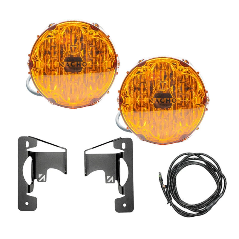 ARB Jeep JL/JT Nacho SAE Nur Amber Plug N Play Fog Light Kit (Bumper Kit)