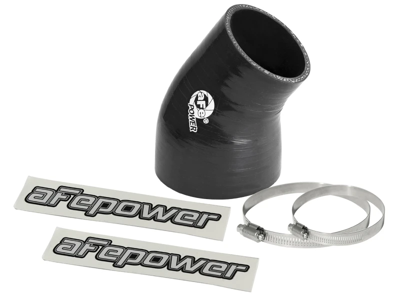 aFe Magnum FORCE Intake Coupling Kit (3 IN ID to 2-1/4 IN ID x 35 Deg.) Elbow Coupler - Black