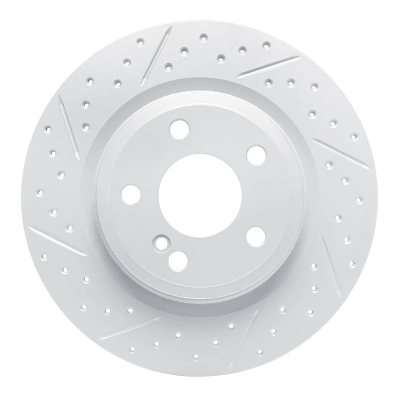DFC 12-20 Mercedes-Benz Slk250 Rear Left Drilled & Slotted Geoperformance Rotor