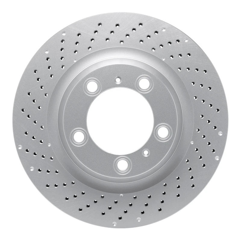 DFC 12-16 Porsche 911 Left Rear Drilled GeoSPEC Coated Rotor