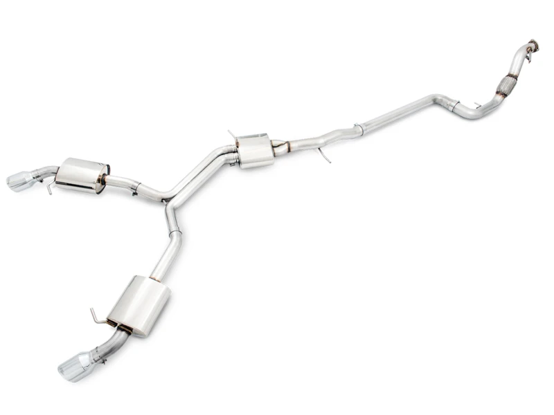 AWE Tuning Audi B9 A5 Touring Edition Auspuff Dual Outlet - Chrome Silber Tips (Inkl. DP)