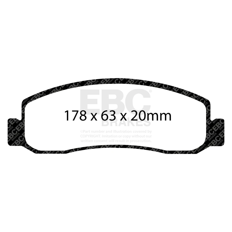 EBC 08-10 Ford F250 (inc Super Duty) 5.4 (2WD) Extra Duty Front Brake Pads