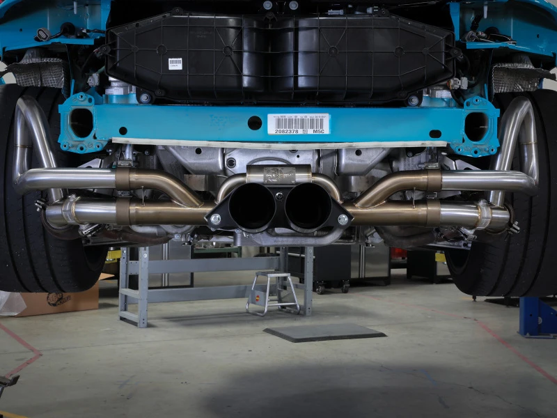 aFe 14-16 Porsche 911 GT3 991.1 H6 3.8L MACH Force-Xp 304 SS Kat-Auspuff-System mit Carbon-Spitzen