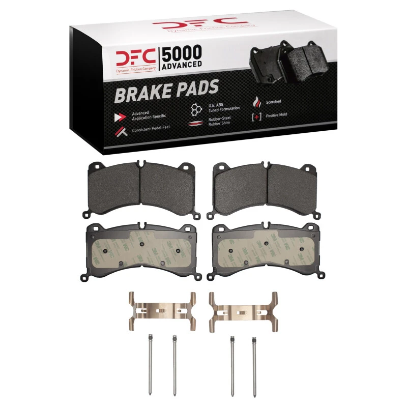 DFC 19-24 Audi SQ8 e-Tron Sportback Front 5000 Advanced Low Metallic Brake Pads and Hardware Kit
