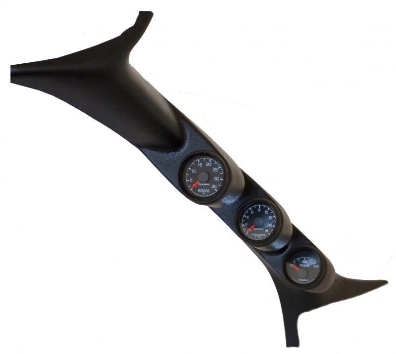 Autometer 99-07 Ford Powerstroke/SD Black Triple Pillar Gauge Kit