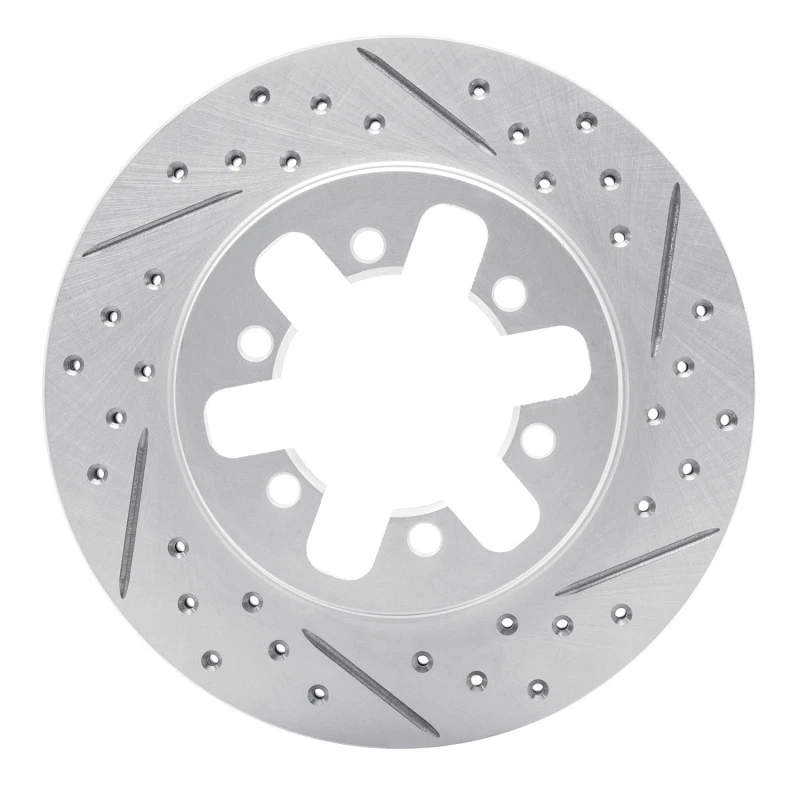 DFC 85-97 Nissan D21 Hardbody Pickup Rwd (4 Cyl Excl HD) Front Right Drill & Slot Geoperf Rotor