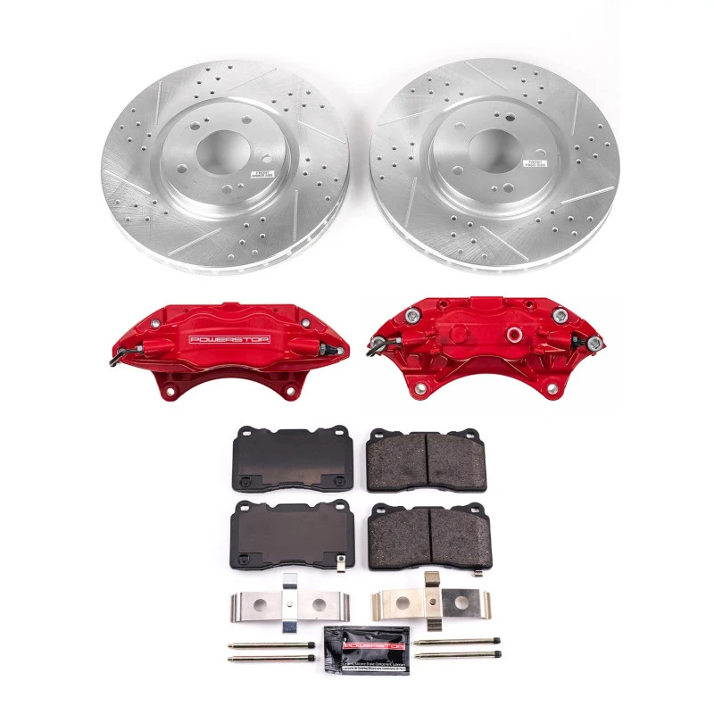 Power Stop Z23 Evolution Kit w/Calipers for 03-06 Mitsubishi Lancer Front