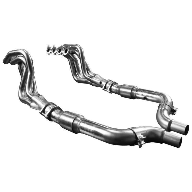 Kooks 15+ Mustang 5.0L 4V 2 Zoll x 3 Zoll SS-Header mit grünem katalysiertem OEM-Anschlussrohr
