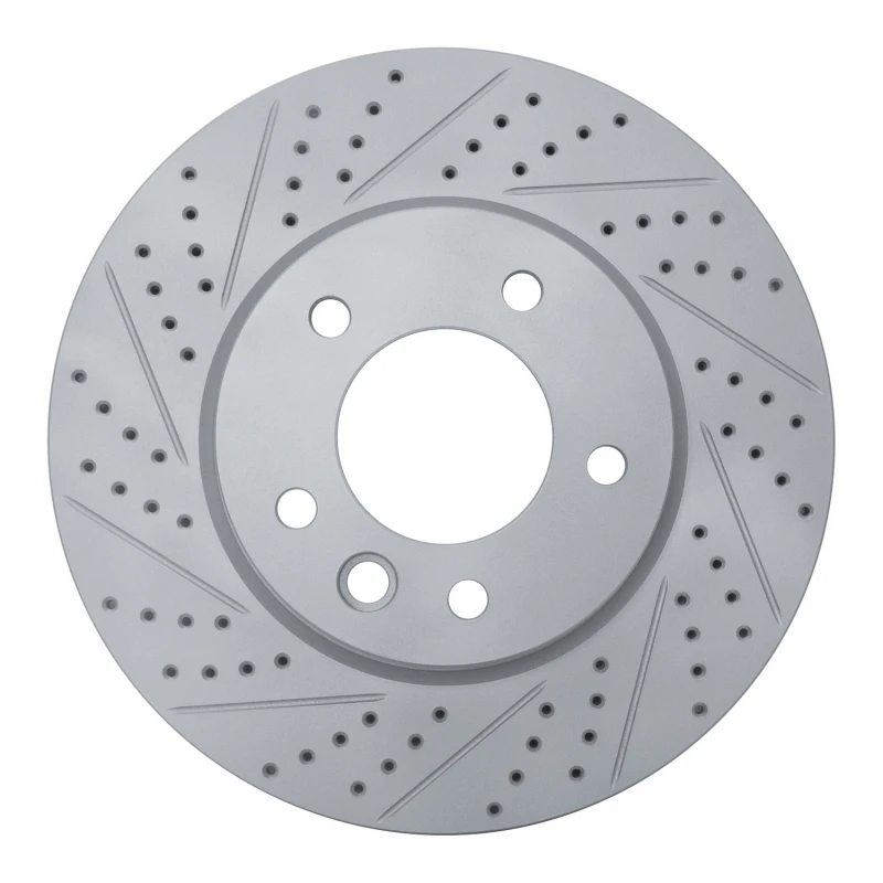 DFC 03-18 Porsche Cayenne Left Front Drilled & Slotted Geoperformance Rotor