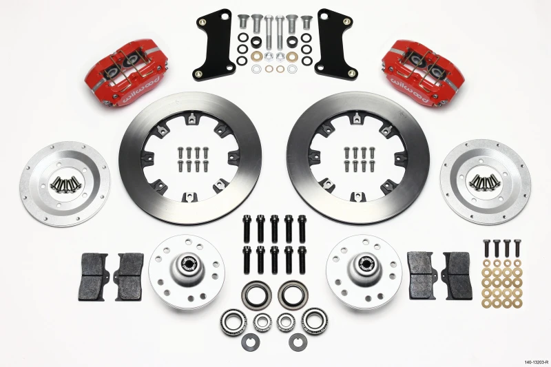 Wilwood Dynapro Dust-Boot Front Kit 12,19 Zoll Rot 67-69 Camaro 64-72 Nova Chevelle