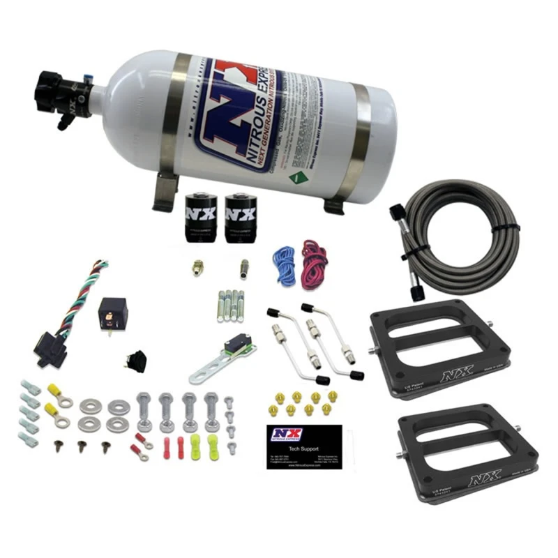 Nitrous Express Dual Dom/Alc Nitrous Kit (100-500PS) mit 10lb Flasche