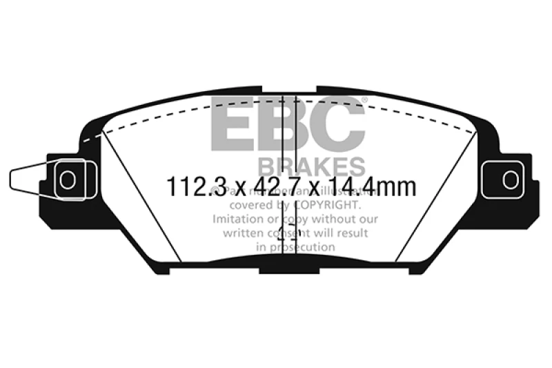 EBC 2016 Mazda CX-5 2.0L Redstuff Rear Brake Pads
