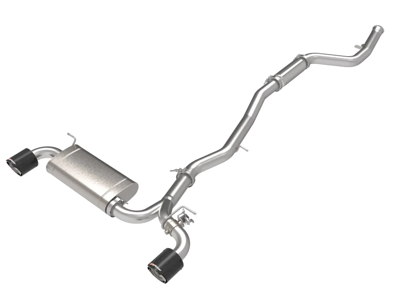 aFe POWER Takeda 2021 Toyota Supra 2.0L (t) 2,5 Zoll-3 Zoll 304 SS CB Auspuff mit Carbon-Spitzen