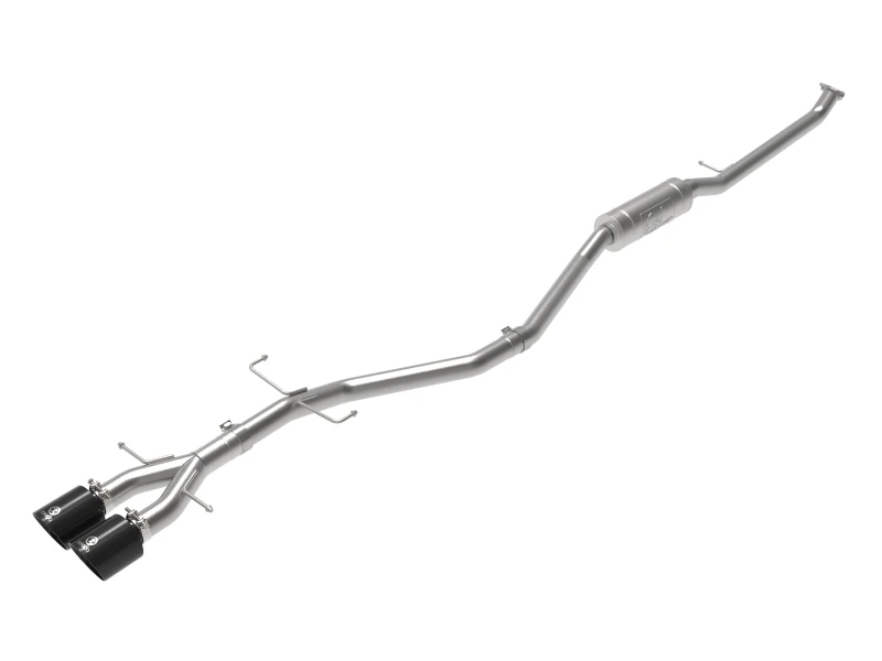 aFe Takeda 2,5 Zoll 304SS Kat-Abgasanlage 17-20 Honda Civic SI Coupe L4-1,5L (t) - Schwarzer Endrohr