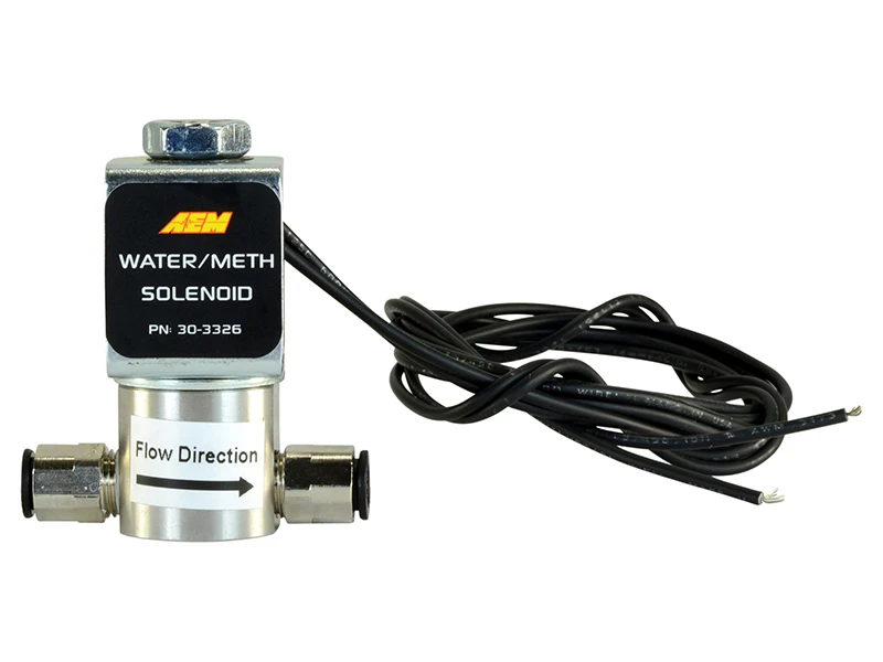 AEM Wasser/Methanol-Einspritzsystem - Hochleistungs-Niederstrom-WMI-Magnetventil - 200PSI 1/8in-27NPT In/Out