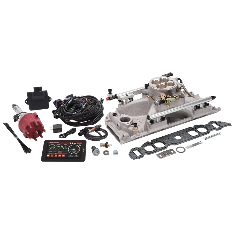 Edelbrock Pro Flo 4 EFI-System Seq Port BBC Oval Port 850 Max PS 60lb/hr Matt-Finish