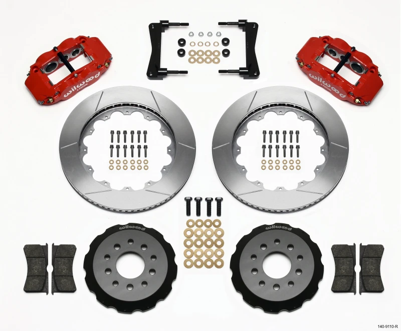 wilwood_140-9110-R-67956d2c807c8 Wilwood Narrow Superlite 6R Vordere Bremse Kit 14,00 Zoll Rot 2005-2014 Mustang