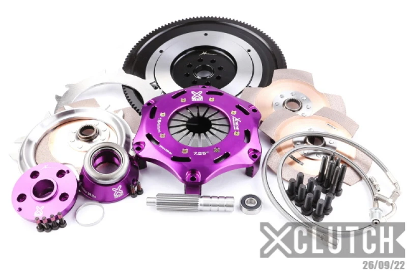 XClutch Basis 2,5L 7,25 Zoll Triple Solid Keramik Kupplungskit für 15-21 Subaru WRX STi