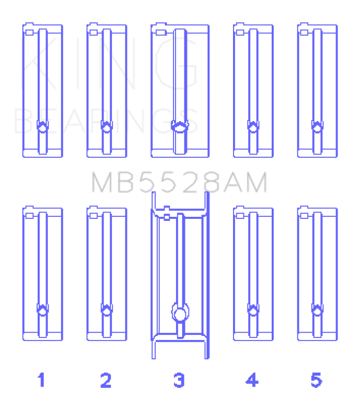 king-engine-bearings_MB5528AM0.25-67966206c1f01 King Engine Bearings Mazda 626 F8/(Size +0.25mm) Main Bearing Set