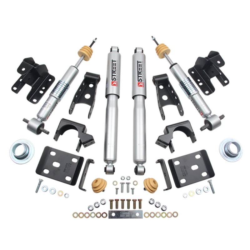 Belltech Tieferlegungskit 14-17 Chevy Silverado/Sierra 1 Zoll bis -2 Zoll vorne/4 Zoll hinten mit Street Performance Stoßdämpfern