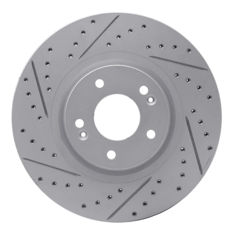 DFC 15-21 Kia Sedona Front Right Drilled & Slotted Geoperformance Rotor