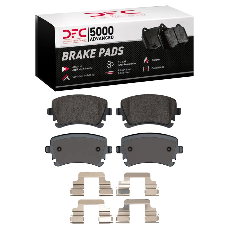 DFC 03-18 Audi RS6 Rear 5000 Advanced Low Metallic Brake Pads and Hardware Kit