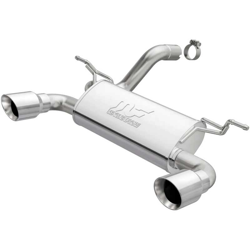 MagnaFlow 2018+ Jeep Wrangler 3.6L Doppel polierte Endrohr Axle-Back Abgasanlage