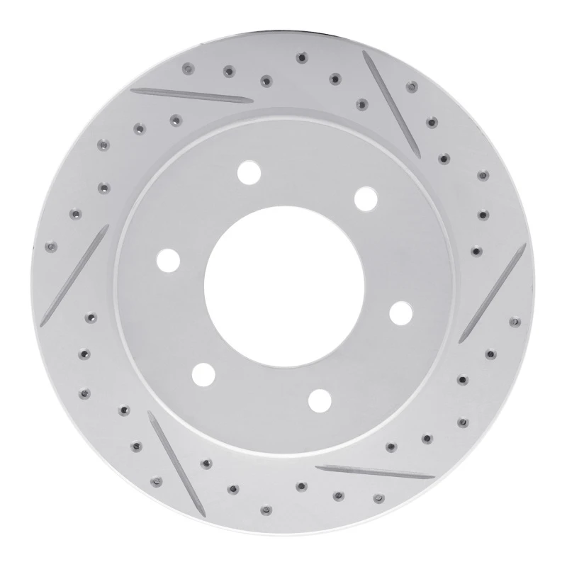 DFC 19-25 Ford Bronco Rear Right Drilled & Slotted Geoperformance Rotor