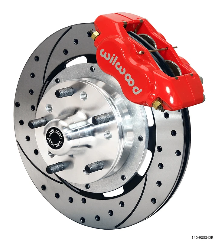 Wilwood Forged Dynalite Vorderes Bremse-Kit 12,19 Zoll gebohrt rot 79-81 Camaro