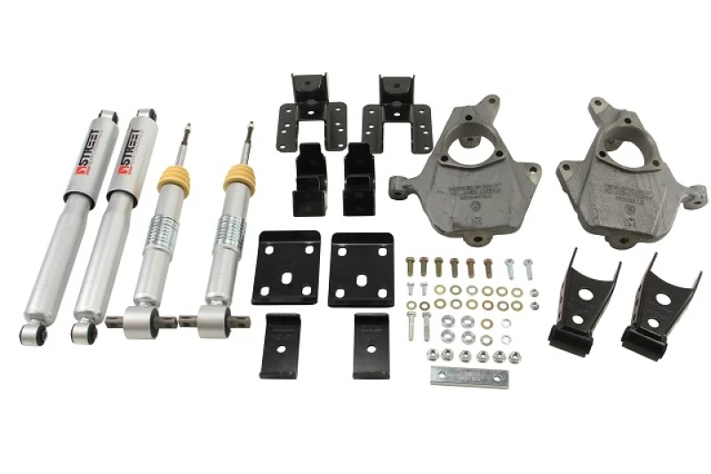 Belltech Tieferlegungskit 2014 Chevy/GMC Silverado/Sierra Alle Kabine 2WD 2 Zoll vorne/4 Zoll hinten mit Stoßdämpfern