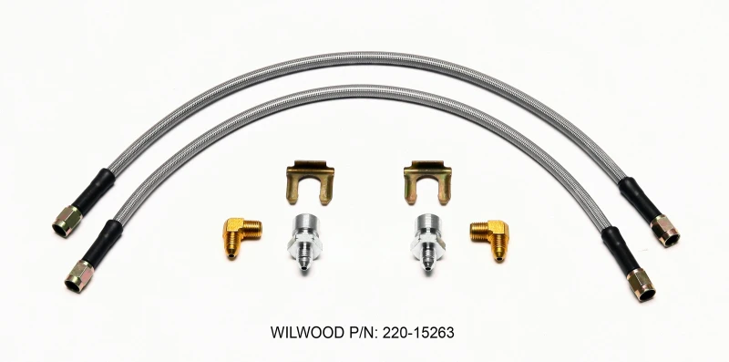 Wilwood Flexline Kit 18inch M10x1.50 IF 1/8-27 NPT 90 Degree